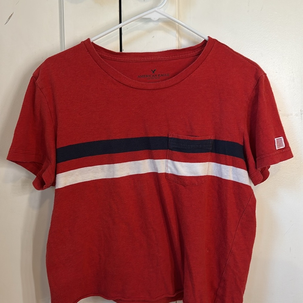 Vintage Red Striped Shirt
